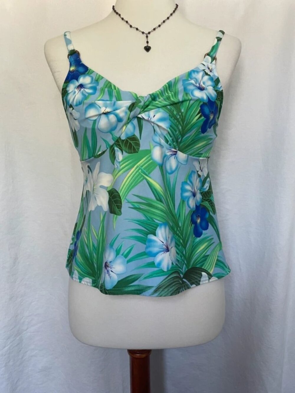 blue green tankini